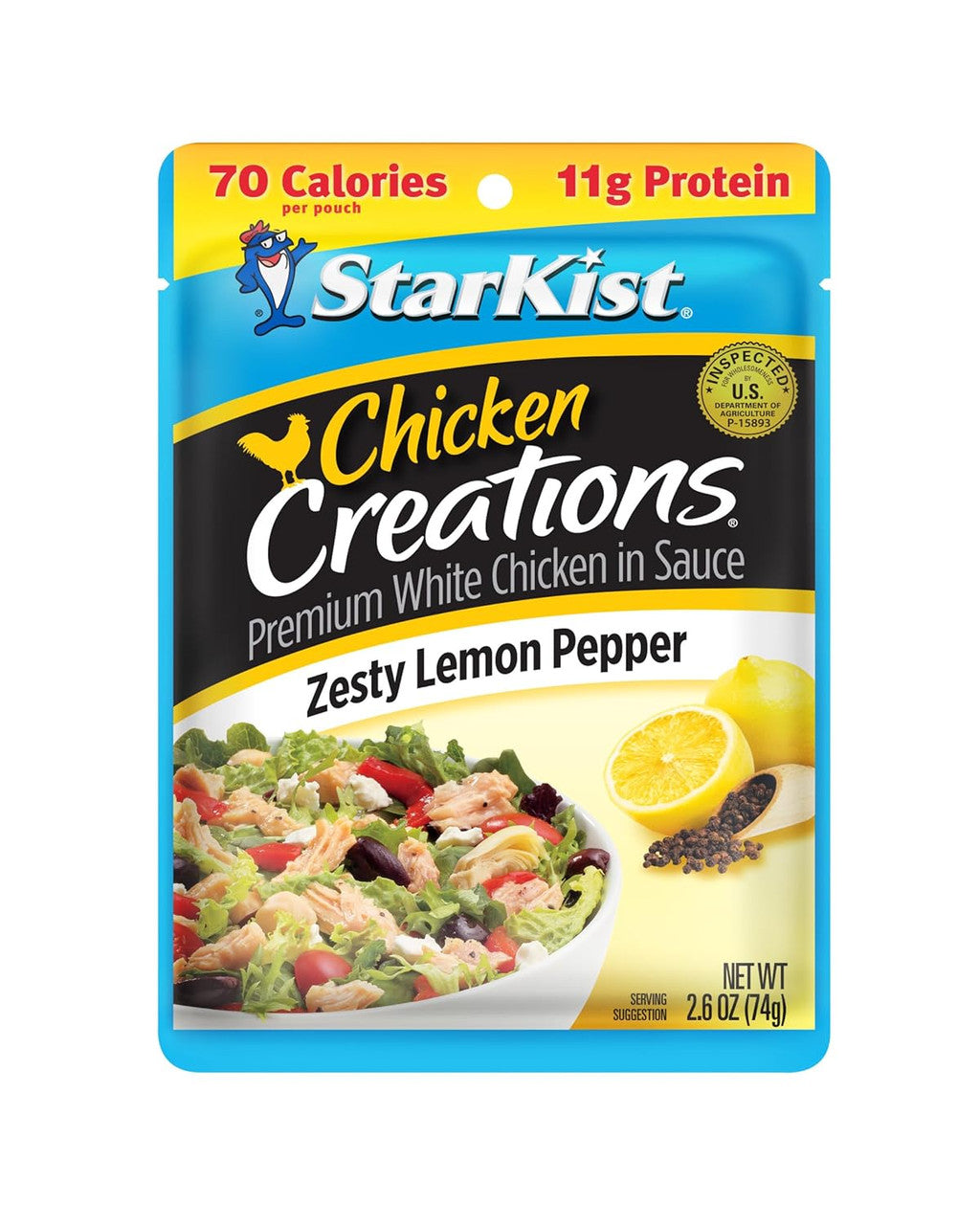 StarKist Chicken Creations Zesty Lemon Pepper, 2.6 Oz